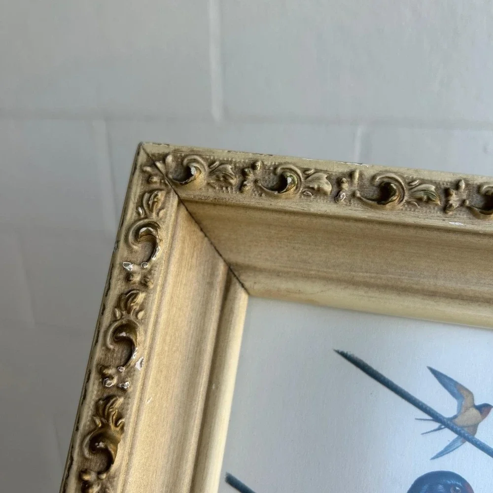 Vintage Molded Wood Frames Ornate Gallery Wall Decor Molded Trim Creme Gold